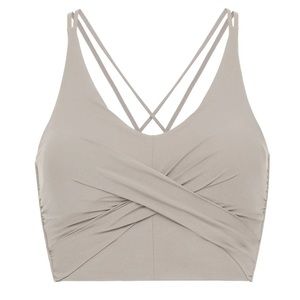 Neiwai Ballet Pleated Plunge Bra Top Size M